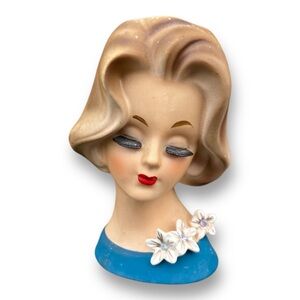 vintage Napco ware Napcoware lady head vase/C 6430 midcentury